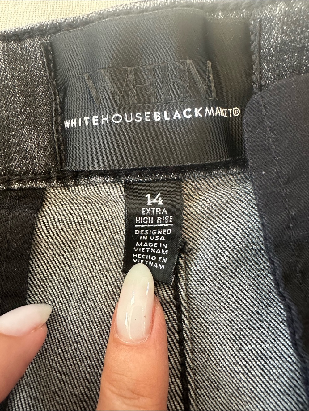 White House Black Market Extra High Rise Eco Wide Leg Jean - Picture 11 of 13
